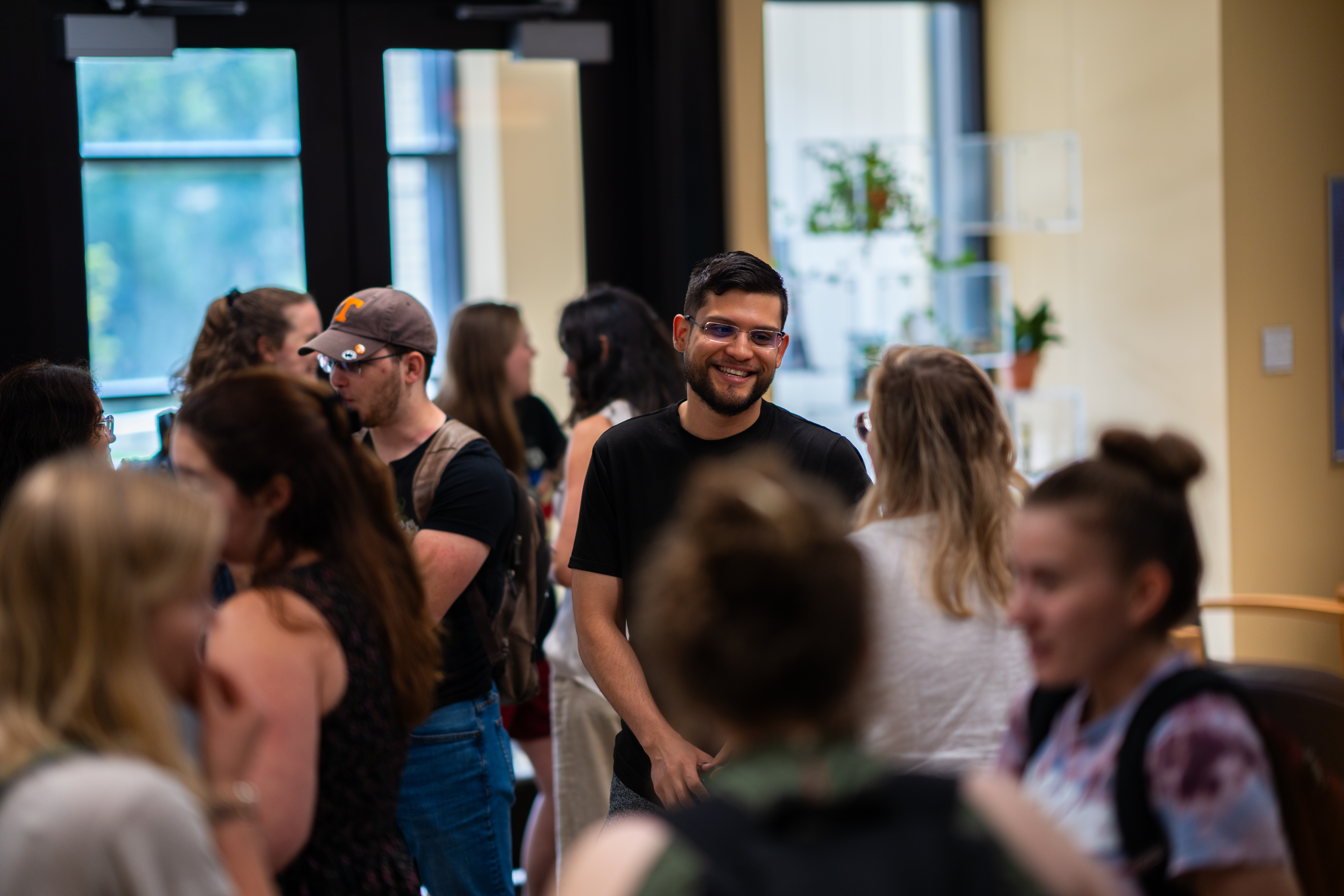 neuroscience students at an event