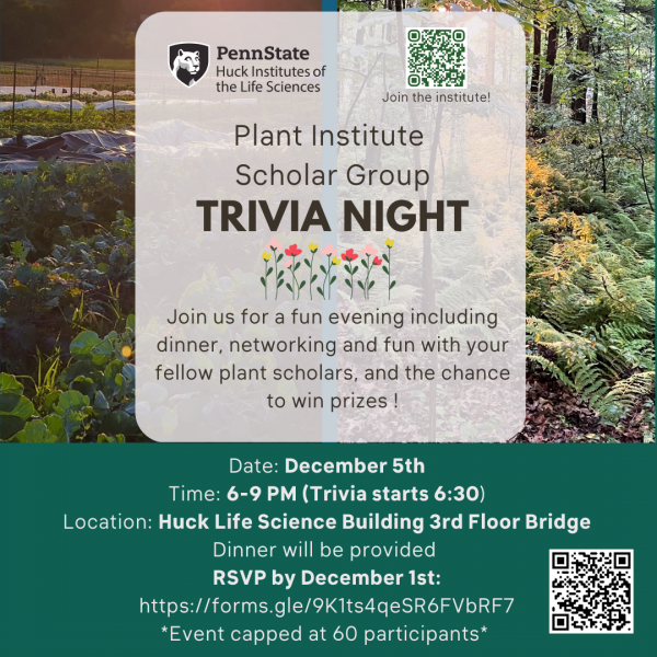 Preview image for Plant Institute Scholar's Group Trivia Night