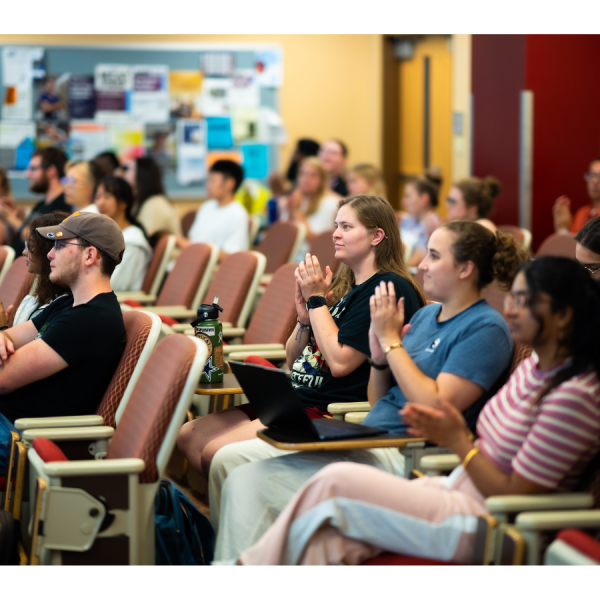 The Penn State Neuroscience community kicked off their 2024-25 seminar series with presentations by the second-year doctoral students in the Huck Neuroscience Program. The 2024 Big 10 Neuroscience Annual Meeting will provide similar events for student presentations and networking and will feature presentations from all career stages. Credit: Dan Levy and Keith Hickey/Huck Institutes. All Rights Reserved.